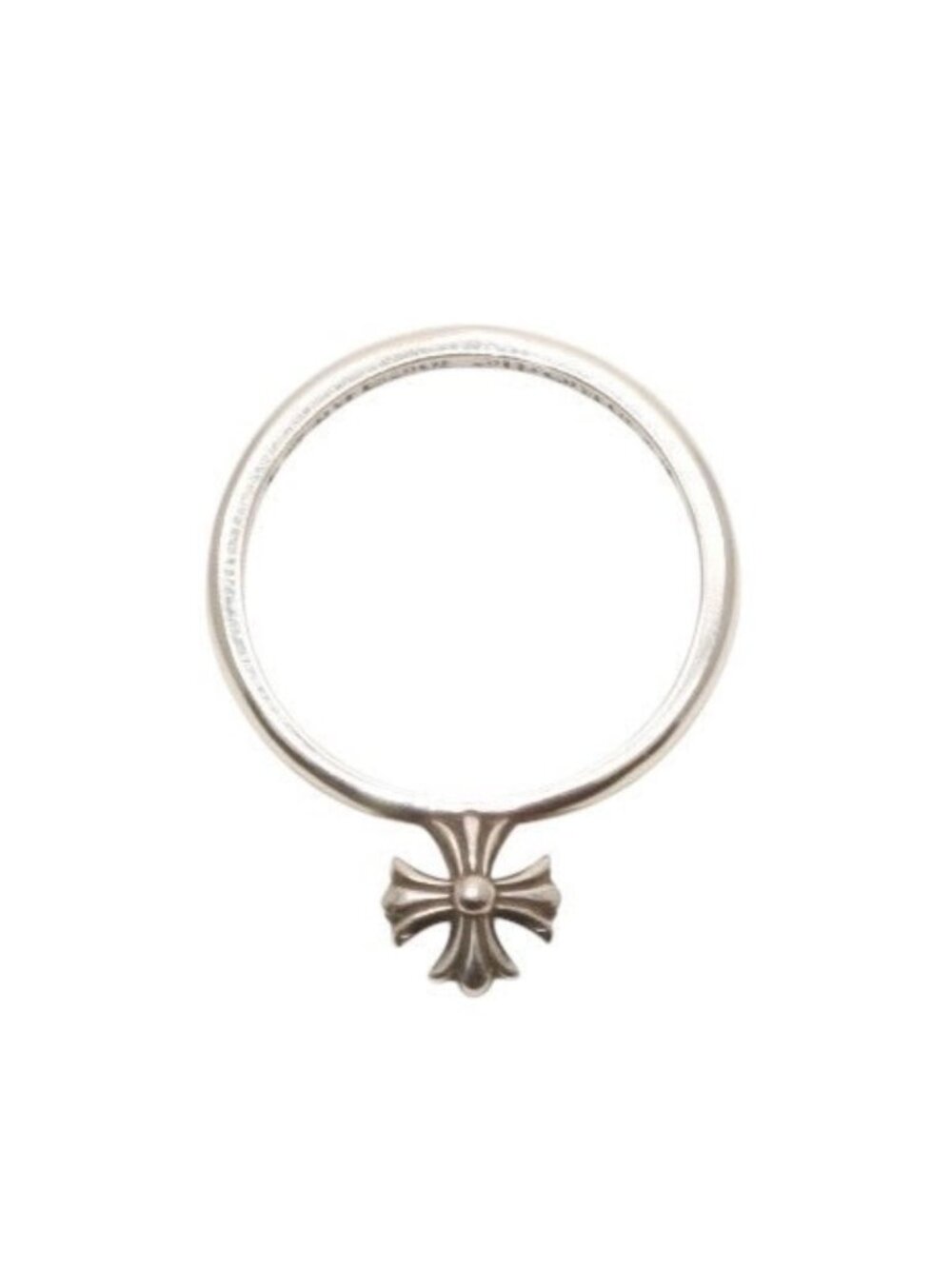 Chrome Hearts Bubble Gum Stand CH Plastic Sling Ring 925 Sterling Silver